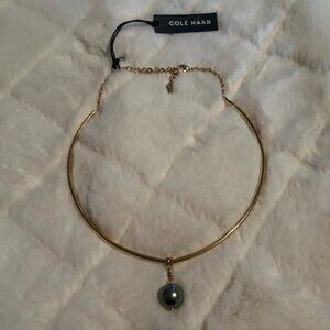 NWT Cole Haan Necklace w/ Faux Pearl